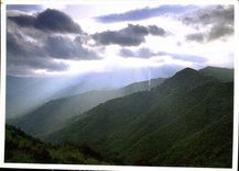 CPM Cevennes Coucher de soleil sur Fenouillet 