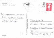 CPM Dreux Eure et Loir le Beffroi et la Place Metzeau 