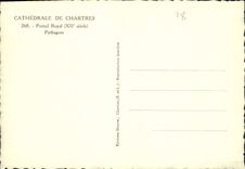 CPM Cathedrale de Chartres Portail Royal XII siecle Pythagore 