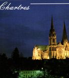 CPM Les Merveilles de Chartres Eure et loir la Cathedrale XII XIII siecle illuminee 