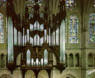 CPM Les Merveilles de Chartres Eure et Loir la Cathedrale XII siecle les grandes orgues renovees en 