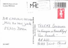 CPM Dreux Eure et Loir la Place Metezeau 