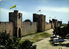 CPM Reflets de Provence Aigues Mortes Gard la Ville de St Louis XIII S les Remparts 