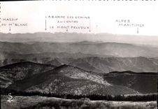 CPM Mont Aigoual Gard Reliefs cevenois a l'horizon le Massif alpin 
