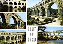 CPM La Provence le Pont du Gard Merveille de l'Antiquite Romaine construit il y a environ 2000 ans 