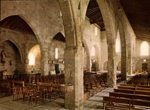 CPM Aigues Mortes interieur de l'eglise Notre Dame des Sablans 