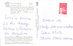 CPM Nimes Gard la Maison carree ce monument de style grec construit avant JC sedult par la Purete de