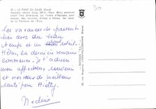 CPM Le port du Gard Gard aqueduc romain