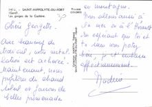 CPM Saint Hippolyte du Fort Gard Les gorges de la Cadiere