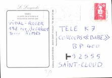 CPM Le Languedoc Nimes Le Jardin de la fontaine et la source au primier plan 