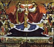 CPM Musee de Villeneuve les Avignon Gard enguerrand Quarton le Couronnement de la Vierge 1453 1454 