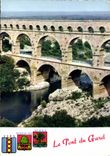 CPM Le Pont du Gard Gard Aqueduc Romain agrippa gendre de l'Empereur Auguste 