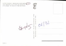 CPM Cote d'Azur Beaulieu sur mer A M vue aerienne sur le Port de Plaisance et la Plage au fond la te