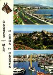 CPM La Cote d'Azur Cros de Cagnes le Boulevard et la Plage Cagnes sur mer et le Cros de Cagnes Cros 