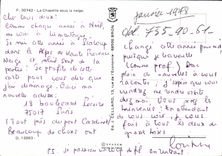 CPM La Chapelle sous la neige 