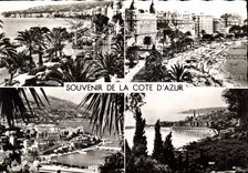 CPM Souvenir de la cote d'Azur Nice Cannes Monte Carlo Menton 