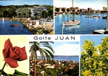 CPM La Cote d'Azur Golfe Juan le coin du Port le port vue generale 