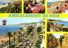 CPM La Cote d'Azur Nice Alpes Maritimes la baie des Anges Eventaire de fleurs dans le Vieux Nice les