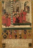 CPM Archivio di Stato Pittore sanese Lignoto Copertina per il libro della Gabella del 1483 Offerta i