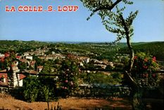 CPM Cote d'Azur French Riviera l'arriere pays pittoresquue la Colle sur Loup vu generale 
