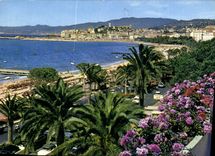 CPM Cannes Cote d'Azur French Riviera la croisette et les plages le Suquet 