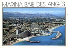 CPM Cote d'Azur French Riviera Villeneuve Loubert Plage vue generale aerienne Marine Baie des Anges 