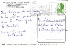 CPM Cote d'Azur French Riviera Villeneuve Loubert Plage vue generale aerienne Marine Baie des Anges 