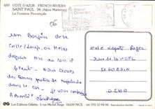 CPM Cote d'Azur French Riviera Saint Paul Alpes Maritimes la fontaine provencale 