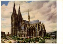 CPM Cologne sur le Rhin la Cathedrale cote sud 