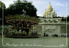 CPM Paris et ses Merveilles la Basilique du Sacre Couer le square Willette 
