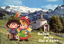 CPM Antagnod Val d'Ayasi Angola pittoresque la chapelle et il Monte Rosa Coin pittoresque la chapell