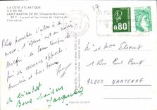 CPM La Cote Atlantique Ile de Re Saint Martin de Re Charente Maritime le port et les ruines de l'egl