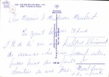 CPM Ile de Re Ch Mme Ars Venelle en fleurs