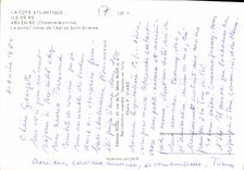 CPM La Cote Atlantique Ile de Re Ars en Re Charente Maritime le portail roman de l'eglise Saint Etie