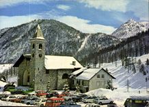 CPM Claviere Confine Italo Francese Chiesa della Visitazione 