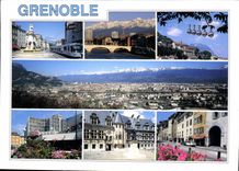 CPM Grenoble Dauphine France le monument des trois Ordres place Notre Dame le pont Marius Gontard le