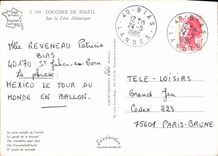 CPM Coucher de Soleil Sur la Cote Atlantique 