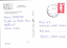 CPM Grenoble Dauphine France le Pont de la Porte de France et la chaine de Belledonne 