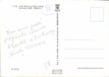 CPM Le Deux Alpes Isere Train