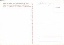 CPM Caub sur le Rhin le vieux chateau avec Palatinate 