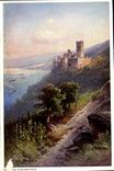 CPM Le chateau Stolzenfels detruit au moyen age et dans la suite magnifiquement reconstruit une vue 