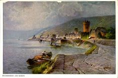 CPM Rudesheim ancienne peite ville fameuse pour ses vins au pied du Niederwald sur les hauteurs le M
