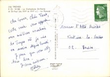 CPM Troyes La Cathedrale S Pierre et St Paul la Rosace 