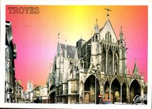 CPM Troyes Aube Capitale de la Champagne L'Eglise Saint Urbain 