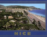 CPM Nice Quai des Etats Unis et Theatre de Verdure 