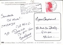 CPM Cote d'Azur French Rivera Les grands centres touristiques