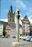 CPM Trier Hauptmarkt mit Marktkreur und St Gangolf Kirche 