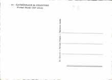CPM Cathedrale de Chartres Portail Royal 