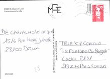 CPM Dreux Eure et Loir Panorama sur la ville 