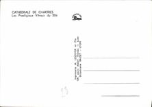 CPM Cathedrale de Chartres Les Prestigieux du XIIe 